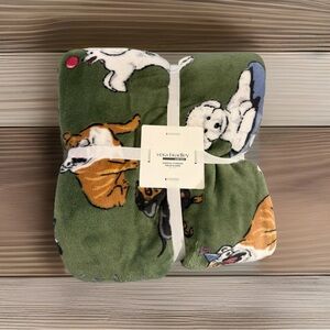 Vera Bradley Dog Park Oversized Throw Blanket 66” x 94” NWT